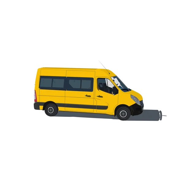 Taxi et van de transport — Image vectorielle