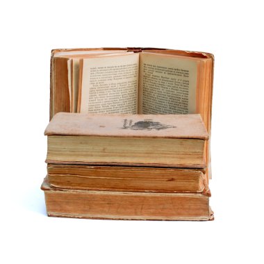 Bir yığın eski kitap