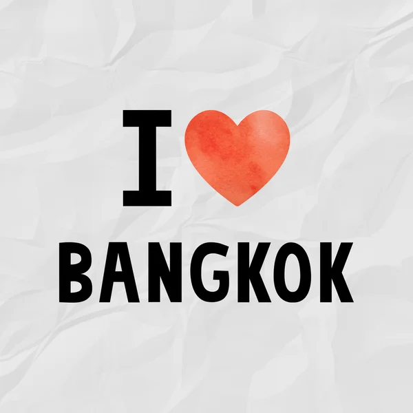 Tarjeta Love Bangkok — Foto de Stock