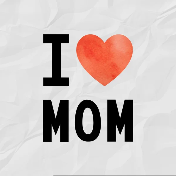 Love mom card — Stock Photo, Image