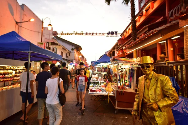 Jonker rua em Malaca — Fotografia de Stock