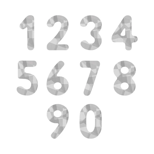 Abstract gray numbers2 — Stock Vector