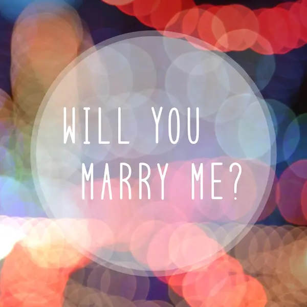 Θα με παντρευτείς κείμενο — Φωτογραφία Αρχείου