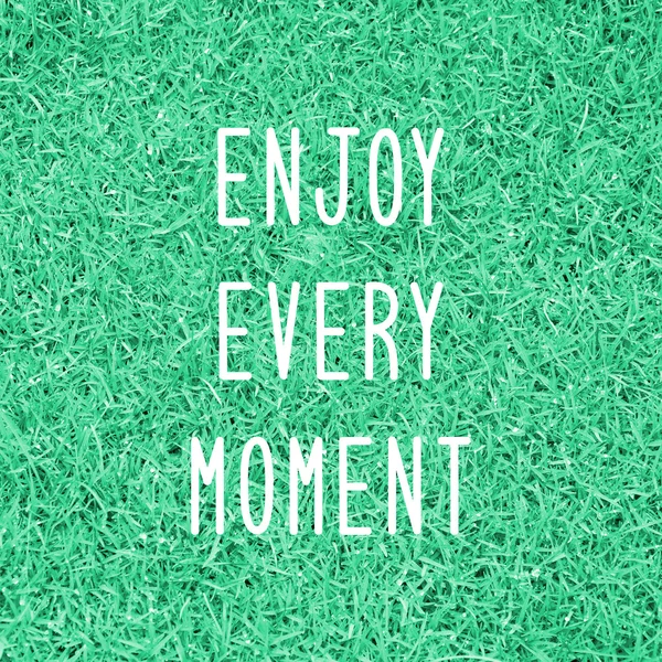 Enjoy every moment on grass field — Stock Photo, Image