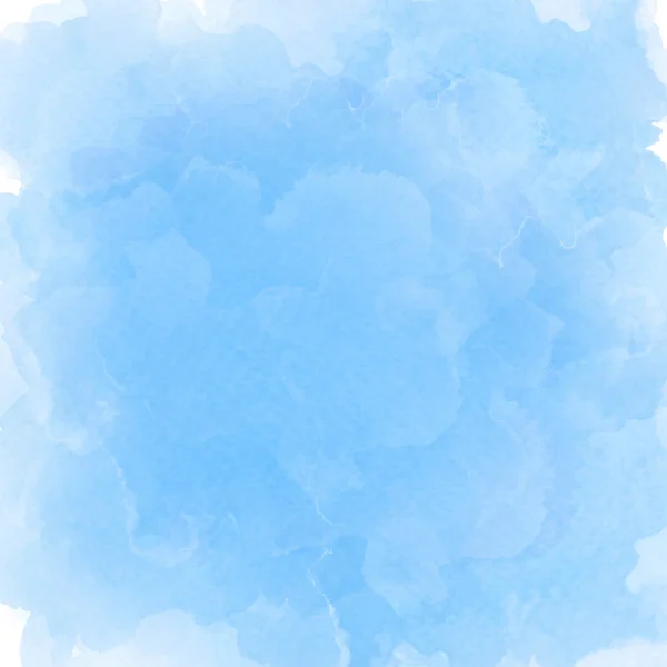 Aquarelle bleue abstraite sur fond blanc — Photo