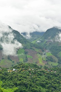 Görünüm dağ köyü