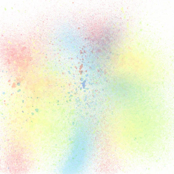 Colorful pastel spray paint on white background — Stock Photo, Image