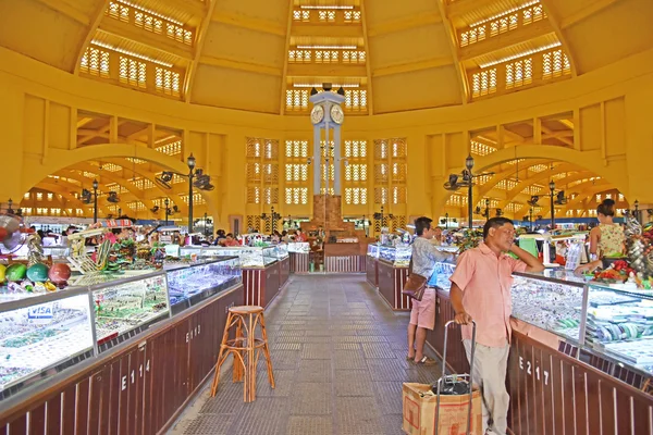 Mercato centrale (Phsar Thmei ) — Foto Stock