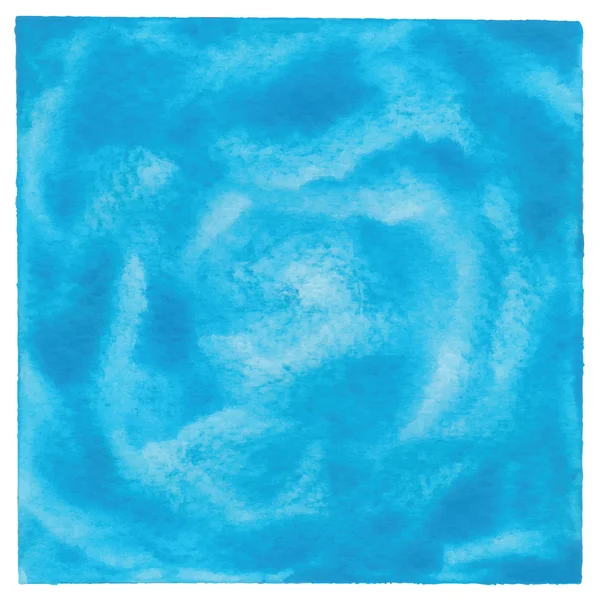 Blue watercolor painted paper — Stock Photo, Image