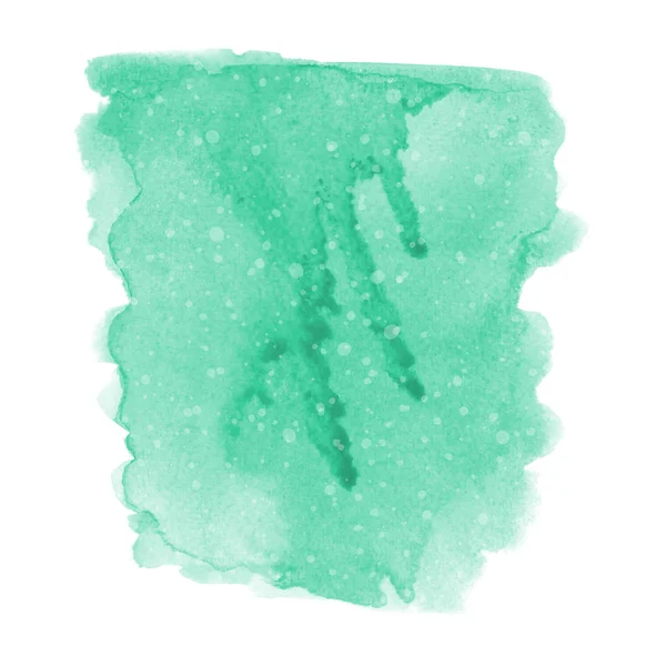 Green grunge watercolor on white background — Stock Photo, Image