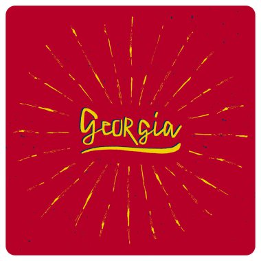 Georgia el yazısı ve güneş kremi çizgileri..