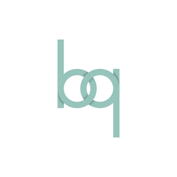 Grön Bokstav Logotyp Vit Bakgrund Vektorillustration — Stock vektor