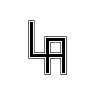 Los Angeles 'ın ilk logo simgesi. Modern tipografi tasarım şablon elementleri