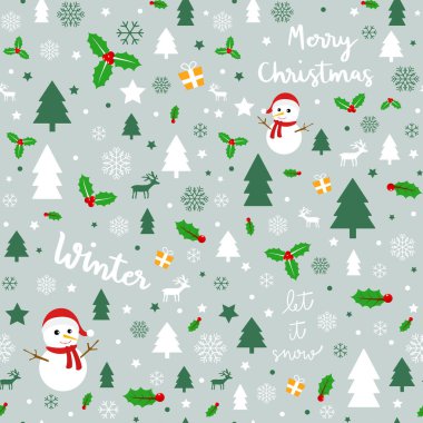 Noel 'in kusursuz bir geçmişi var. Vektör illüstrasyonu.