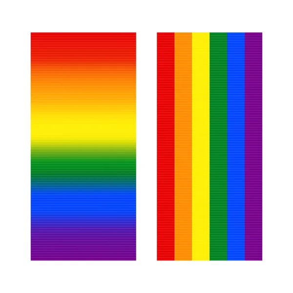 设置色彩艳丽的背景与Lgbt骄傲旗或彩虹骄傲旗 移动模板设计 — 图库矢量图片