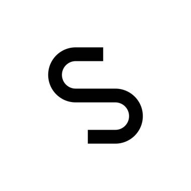 Siyah harf CD S ilk logo simgesi. Modern tipografi tasarım şablon elementleri