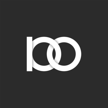 Gri arka planda beyaz 100 numaralı logo. Vektör illüstrasyonu.