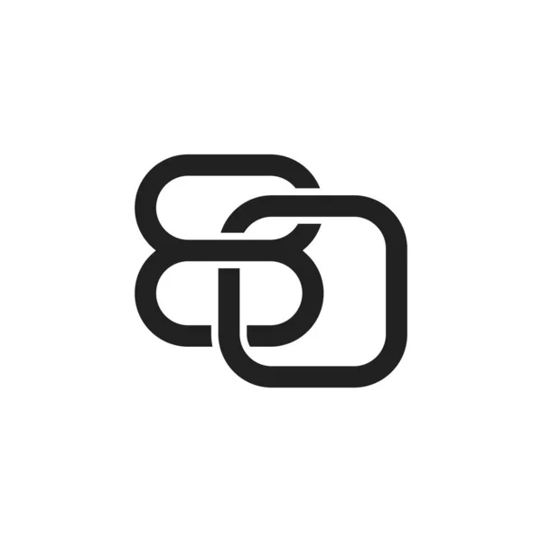 Nummer Vector Design Logo Met Zwart Witte Achtergrond — Stockvector