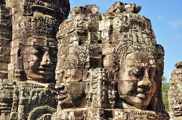 Faces of Bayon temple — Stock Photo, Image