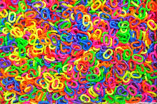 Colorful plastic chain — Stock Photo, Image