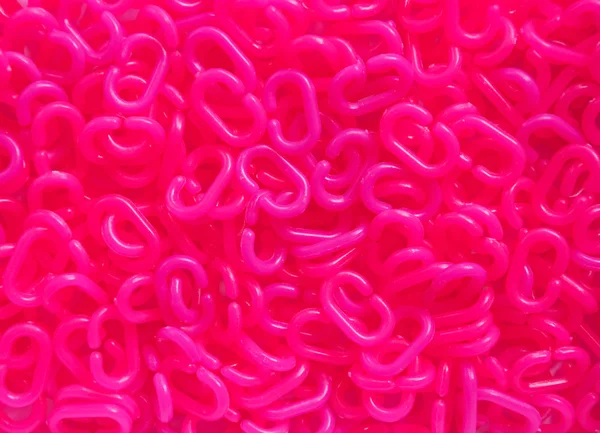 Pink plastic chain — Stock Photo, Image
