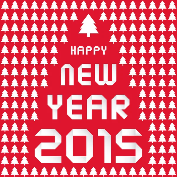 Szczęśliwego nowego roku 2015 pozdrowienia card8 — Wektor stockowy