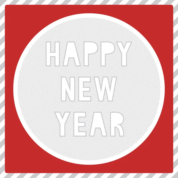 幸せな新年挨拶 card1 — ストックベクタ