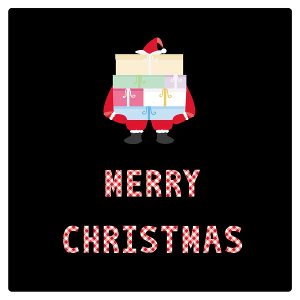 Feliz tarjeta de felicitación de Navidad10 — Vector de stock