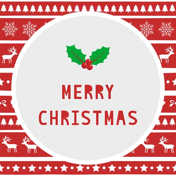 Veselé vánoční pozdrav card20 — Stockový vektor