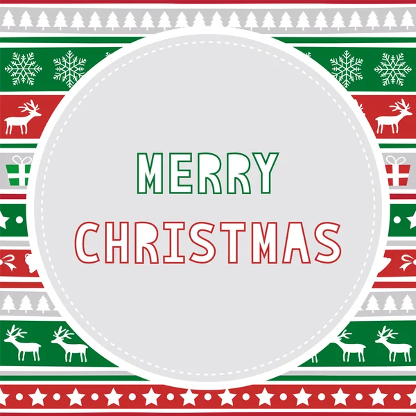 Veselé vánoční pozdrav card28 — Stockový vektor