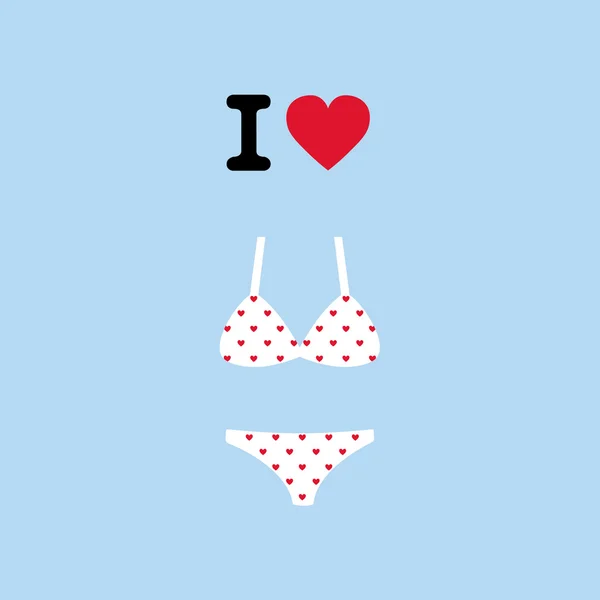 J'adore les bikini1 — Image vectorielle