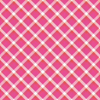 Kırmızı ve pembe kareli pattern2