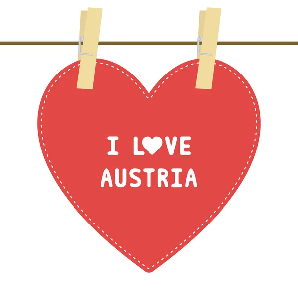 Miluji Austria6 — Stockový vektor