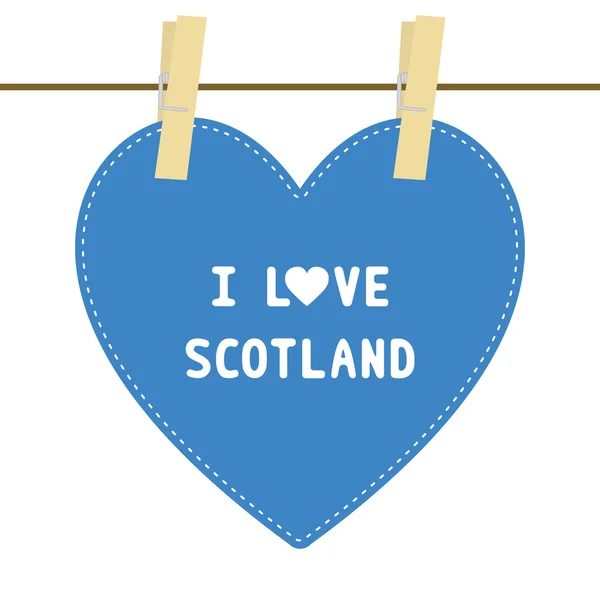 I love SCOTLAND6 — стоковый вектор