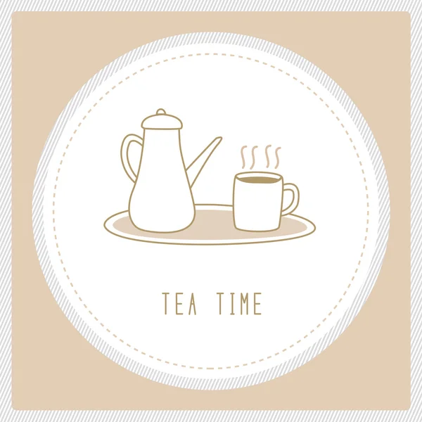 Tea time4 — Stock Vector