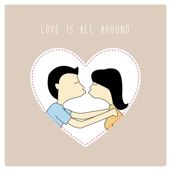 L'amour est tout autour 3 — Image vectorielle