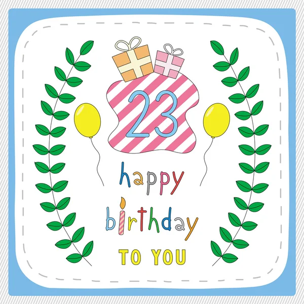 Happy birthday23 — Stock Vector