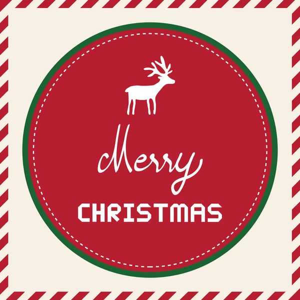 Feliz tarjeta de felicitación de Navidad49 — Vector de stock