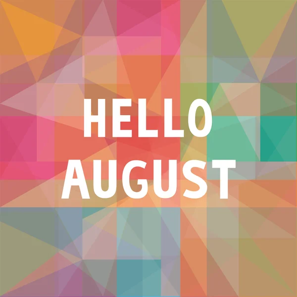 Ağustos card1 Merhaba