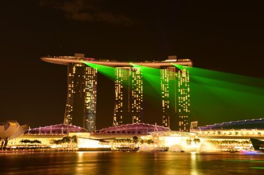 Singapur marina defne kum nightscape