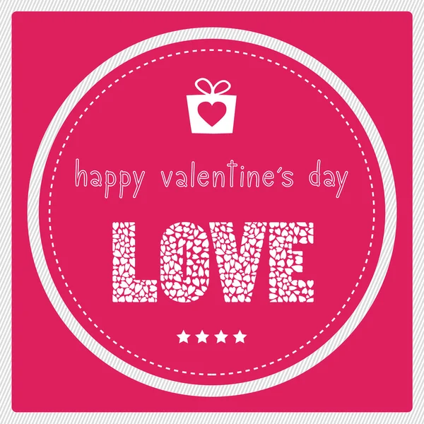 Szczęśliwy valentine s dzień card1 — Wektor stockowy
