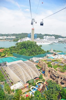 Day view of Sentosa island clipart