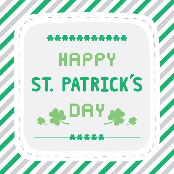 Mutlu Saint Patrick s gün Card1 — Stok Vektör