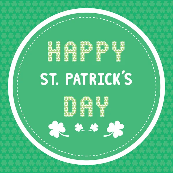 Mutlu Saint Patrick s gün Kart3 — Stok Vektör