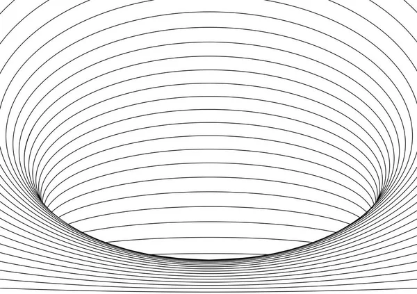 Siyah ve beyaz hipnotik solucan deliği tünel optik illüzyon arka planı.