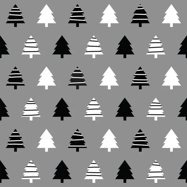 Árboles de Navidad sin costura1 — Vector de stock