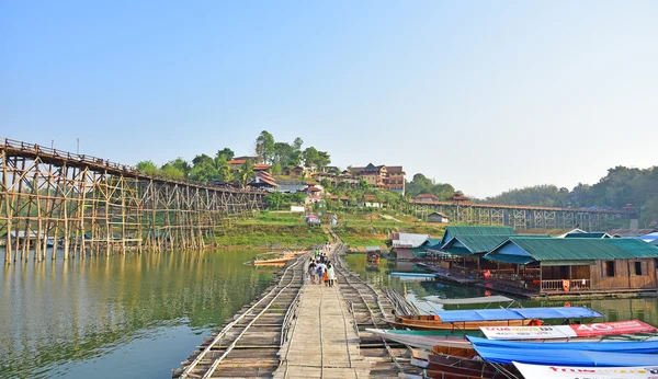 Mon-Brücke in sangkhlaburi — Stockfoto
