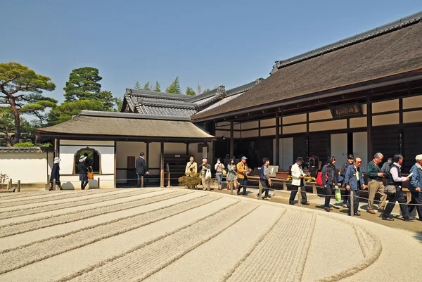 Jardin japonais dans le temple Ginkakuji — Photo