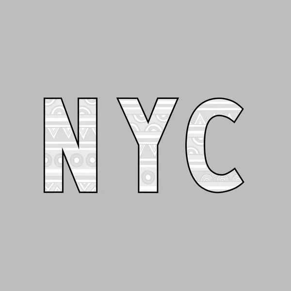 Alphabet NYC pour la décoration et le design — Image vectorielle