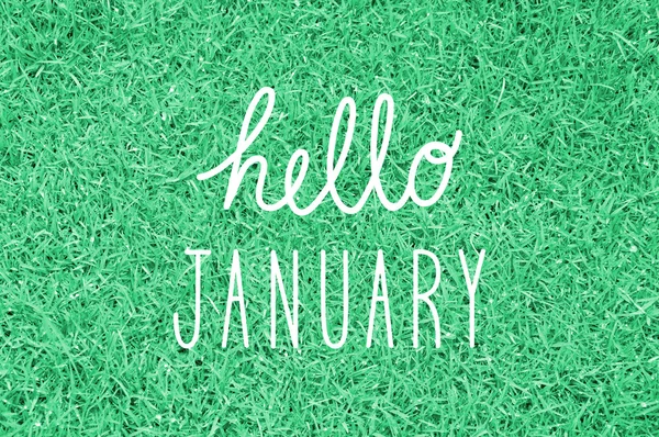 Hello January greeting — Stock Photo, Image